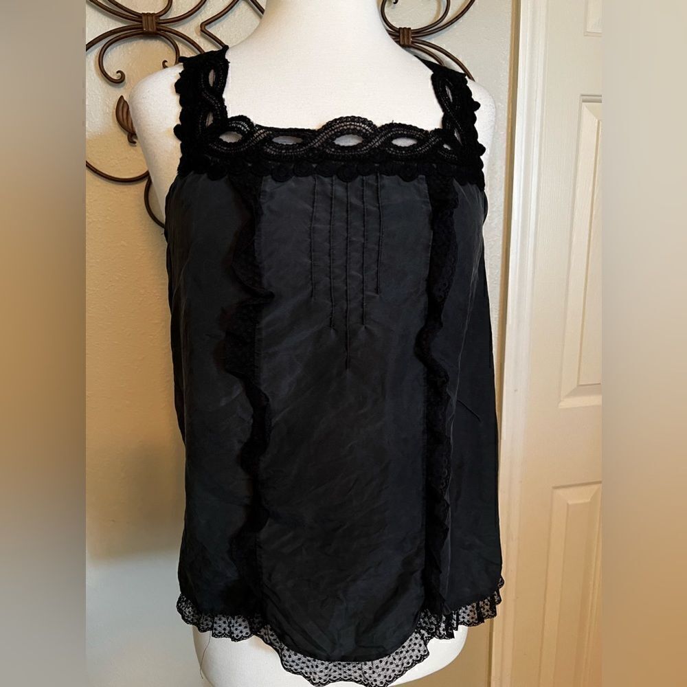 Juicy Couture Silk Top with lace detail